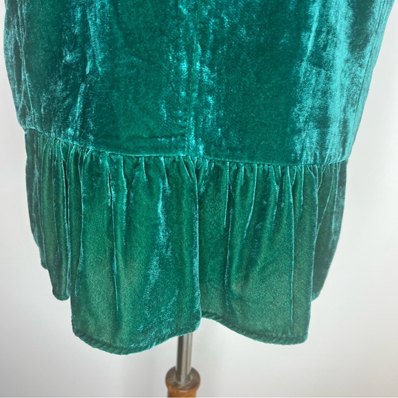 J. Crew velvet tank top green size 12 - Picture 6 of 9